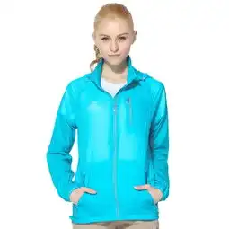 太极养生医馆tfo户外风衣透气轻薄舒适收纳皮肤风衣633611女款湖蓝色m