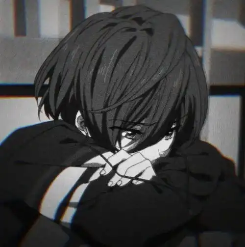 动漫头像暗黑系黑白丧丧头像,喜欢这个调调