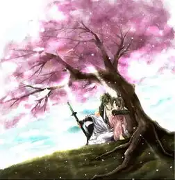 要男女樱花树下的图片,是现代的,唯美一点