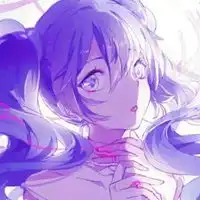 动漫头像紫色系女生冷漠