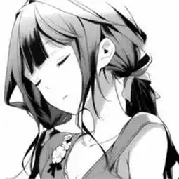 黑色侧脸头像男动漫系女