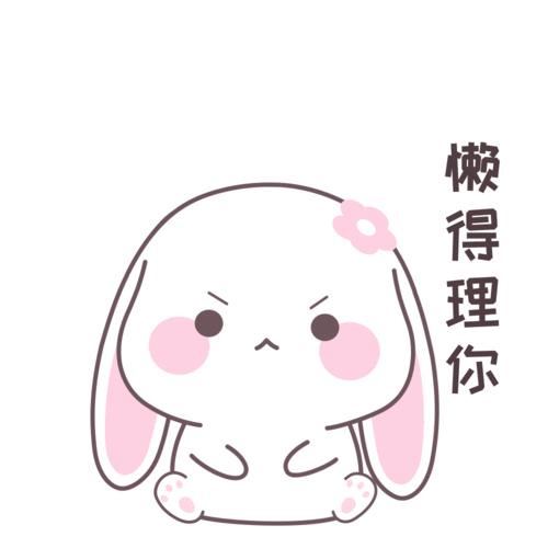 懒得理你甜兔酱表情包