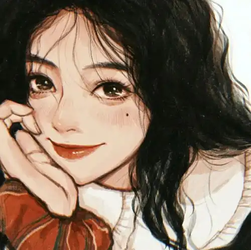 手绘女生动漫头像