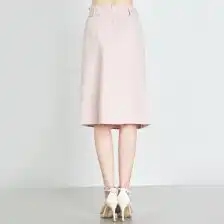 粉色印花半裙