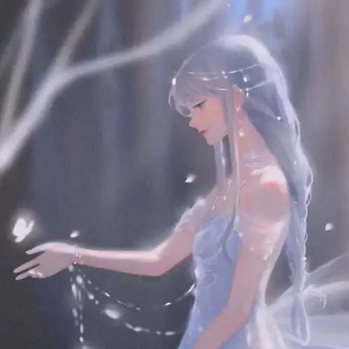 蓝色系女生头像我和我以后的日子都会发光