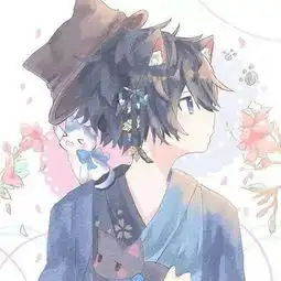 动漫男生头像情侣句句