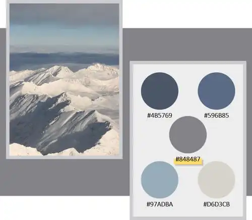 遇见色彩优雅霜灰色,清冷弥漫在薄雾晨露间