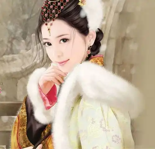 蓝色系古装头像女生q女