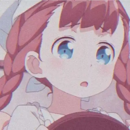 二次元少女可爱粉红系可