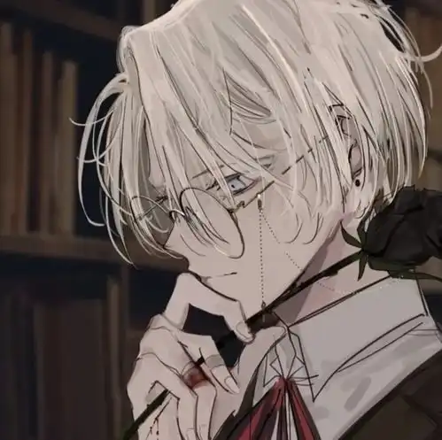 男生漫画头像黑色系暗黑