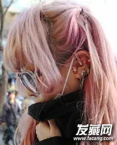 日系粉色染发发型图片中性风的甜美长短发都这么美2
