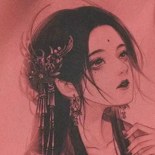 超仙的红色系动漫情头许你凤冠霞帔,红妆十里