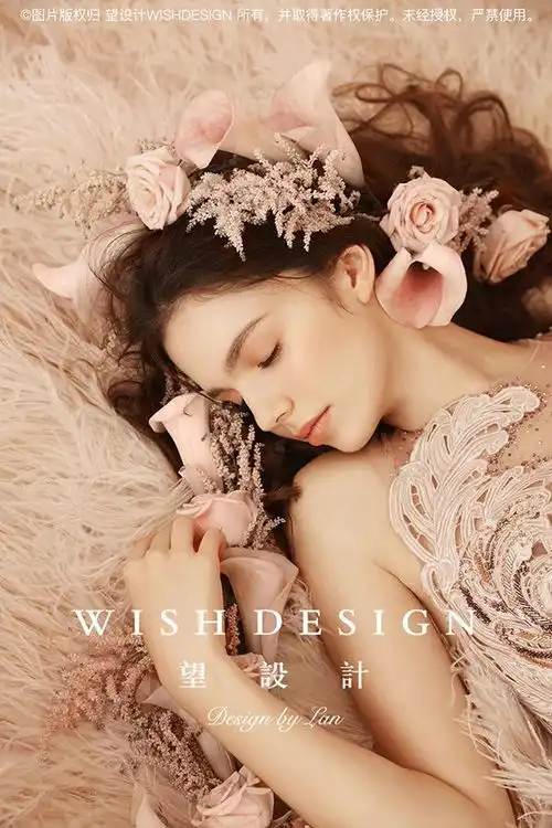 粉红色系婚纱设计,小仙女看过来