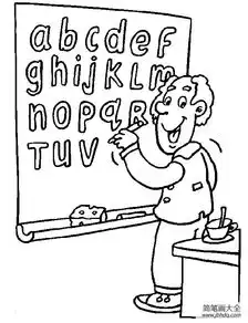 老师卡通头像简笔画期末