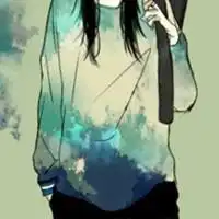 素描动漫下半身头像女生版