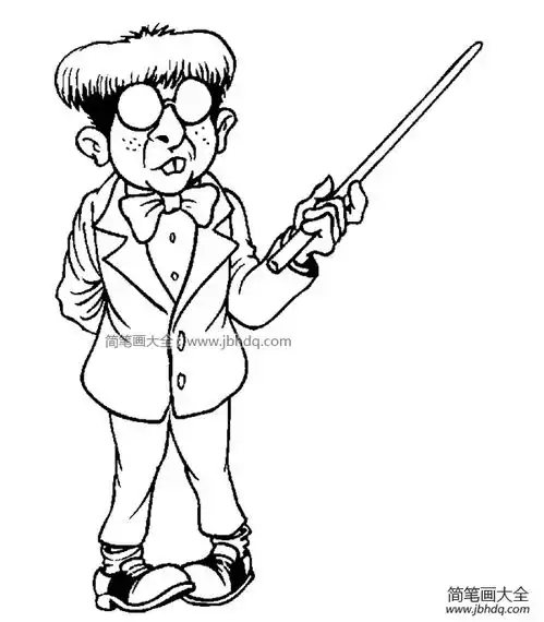 十二张可爱的老师简笔画图片