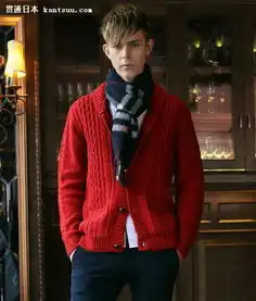 2014年男人过年红色服装搭配