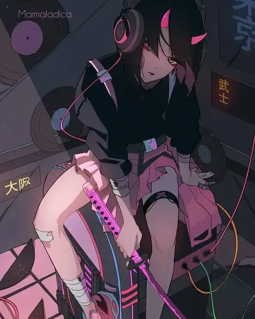 甜美粉色系少女插画神态描绘都很细致,色彩的使用也很吸引眼球