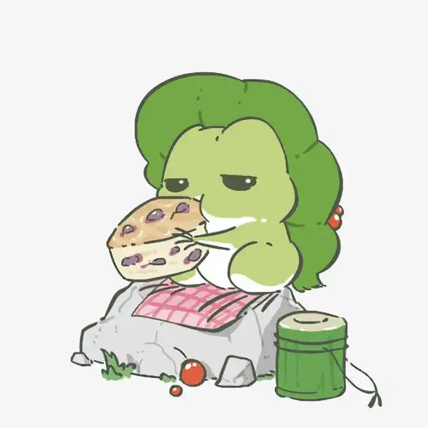 吃面包的青蛙元素免抠png设计图片免费下载页面网页平面电商创意素材信息图图标