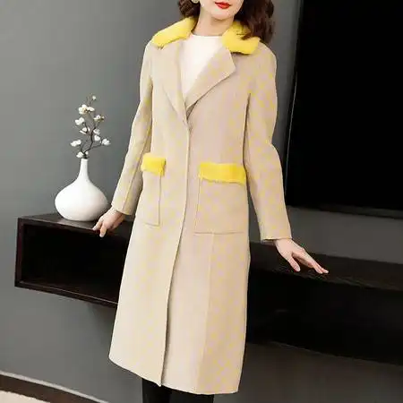 施悦名羊毛双面呢大衣2018冬季新款图片大全邮乐官方网站