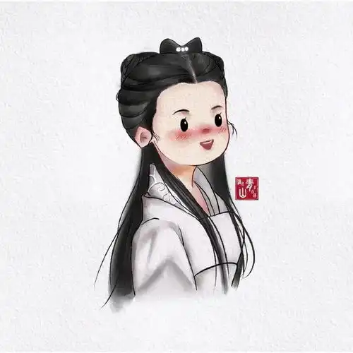 古风人物插画,刘亦菲q版系列