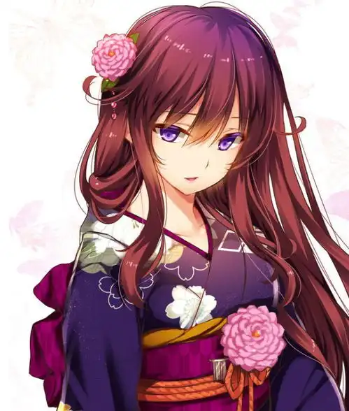 绿色系二次元头像全身女