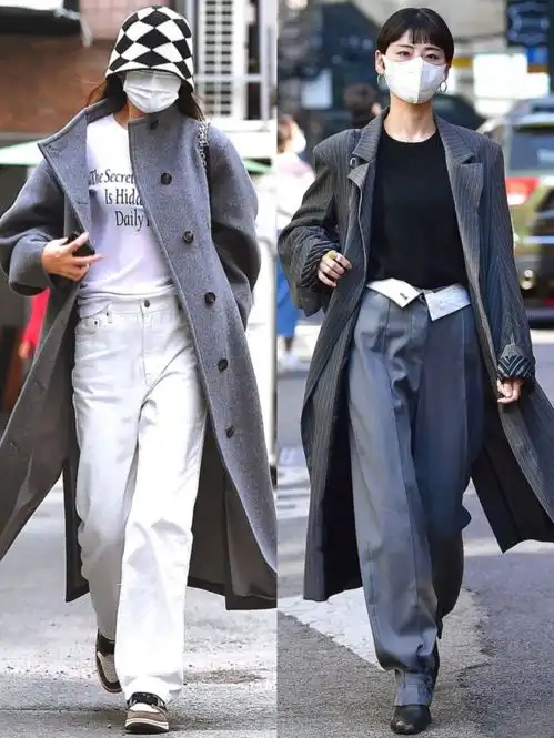 韩国街头学生穿搭又让我涨见识了韩系与欧美风并存,奶酷带感