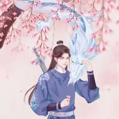 唐崎夜雨手绘插画自截古风美男