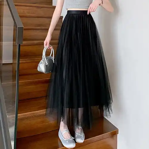 太平鸟中长款休闲牛仔半身裙2024夏莱赛尔品质显瘦百搭半裙牛仔蓝第一批xl