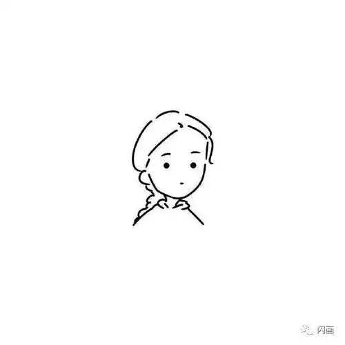 简约头像男生手绘头像系
