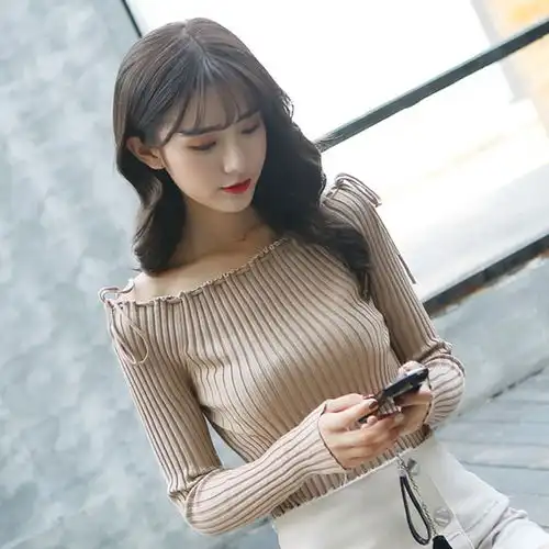 别具女人味的打底针织衫,冬天保暖又显瘦,气质优雅显身材