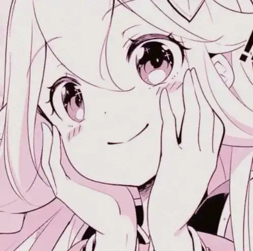 动漫女头粉色系心动动漫女生头像