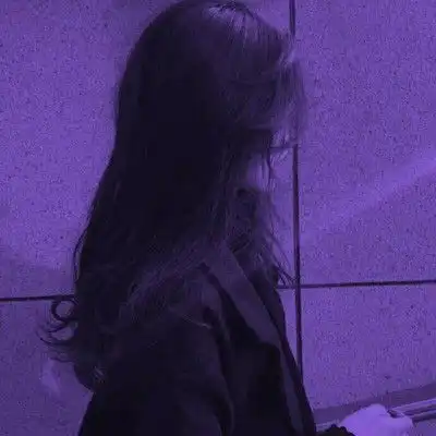 紫色头像女生真人唯美梦幻紫色头像图片大全集