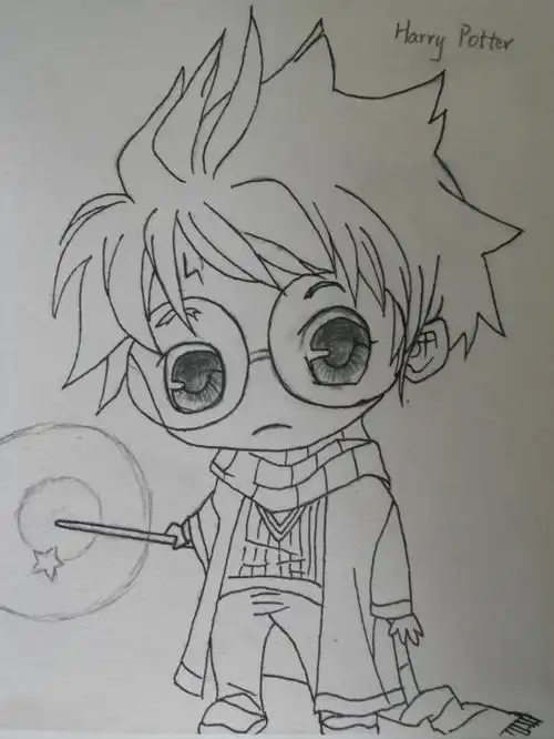 哈利波特的简笔画