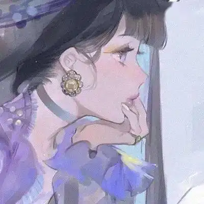 绝美蓝色系动漫头像值得保存