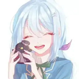 女生卡通头像绿色系蓝色