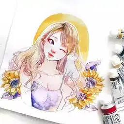 diy作品欣赏治愈系插画师,画出了少女们的心灵