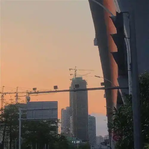 辞桉.暖色调唯美风景图片