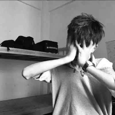 帅哥头像清冷感黑色系黑