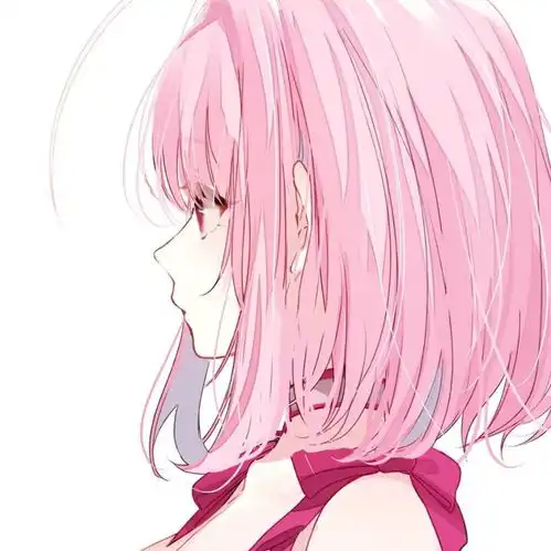 动漫女头二次元粉发头像粉毛动漫女生头像