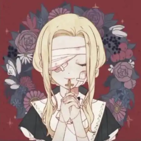 蓝色系姐妹头像卡通好姐