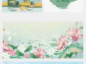 唯美简约卡通小清新绿色荷花banner背景图片设计素材高清psd模板下载155.19mb其他大全