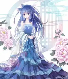 谁能给我发几张l蓝色长发的动漫女孩图片