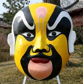 黄色京剧脸谱图片下载7989059