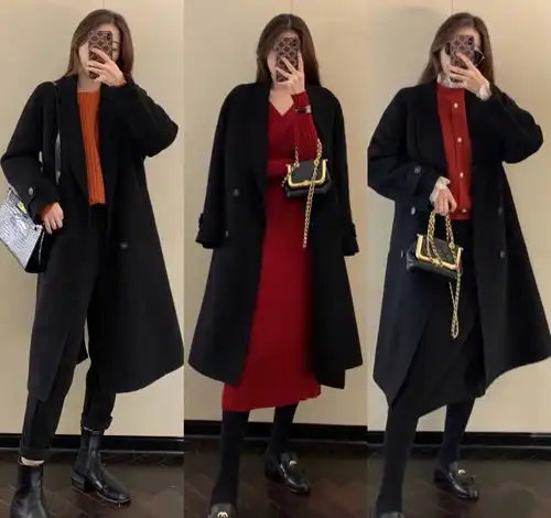 看了这么多韩系大衣look,还是她的穿搭最高级,简直是模板