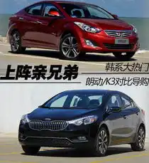 该买哪一个现代朗动简单对比起亚k3