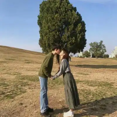 绿色系情侣头像一对两张