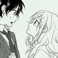 简笔画情侣头像黑白