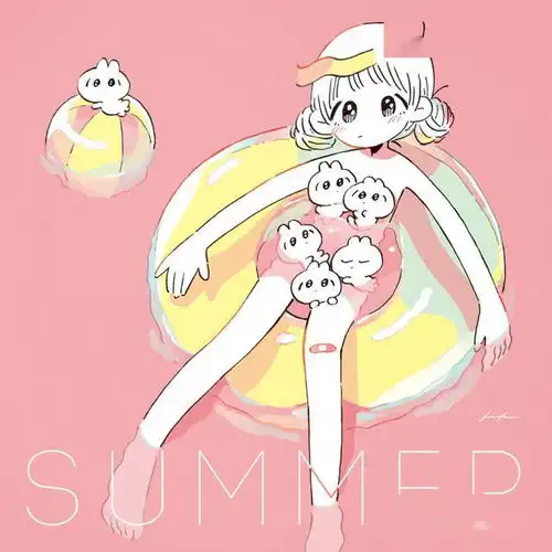 插画丨萌系二次元简笔画美少女,概括充满青春活力的少女日常