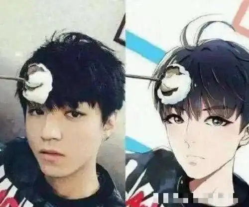 当明星变成漫画脸,肖战王一博阳光帅气,看到王俊凯沦陷了
